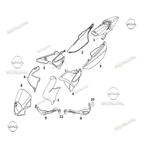 Mondial X-Treme Max 200 Ruzgarlik Bağlantı Braketi – 3. fotoğraf