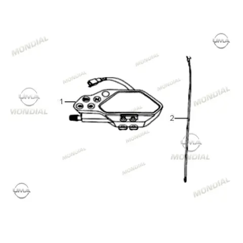 Mondial X-Treme Maxx 200 İ Gösterge Paneli Komple