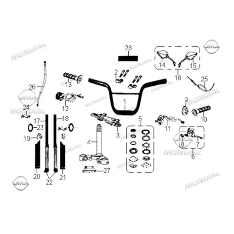 Mondial X-Treme Maxx 200 İ E5 Ön Panel Bağlantı Braketi (2023)