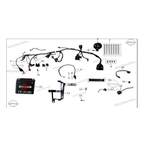 Mondial X-Treme Maxx 250 İ (E5+) Yan Sehpa Stop Musuru