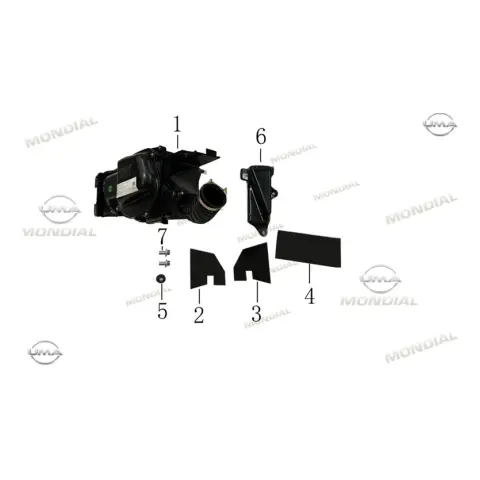 Mondial X-Treme Maxx 250 İ (E5+) Hava Filtresi Komple