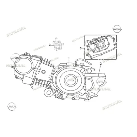 Mondial 100 MFH (2010) Motor Komple – 3. fotoğraf