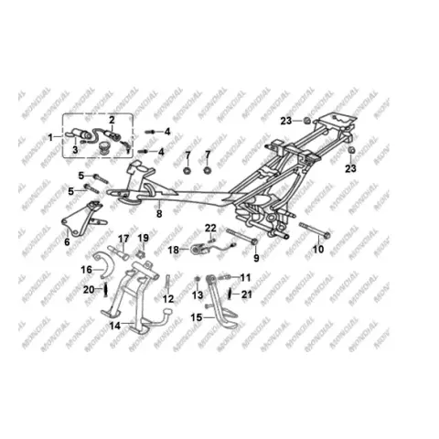 Mondial 100 MFH (2010) Yan Sehpa Stop Musuru Civatası