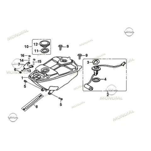 Mondial 100 MFH (2010) Flanslı Burç 6X8.5X15X5 – 3. fotoğraf