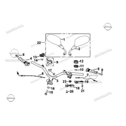 Mondial 100 MFH (2010) Jikle Teli Bağlantı Braketi Civatası – 3. fotoğraf