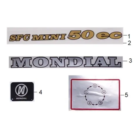 Mondial 50 SFC E5 (2023) Gidon Gösterge Grubu Amblemi