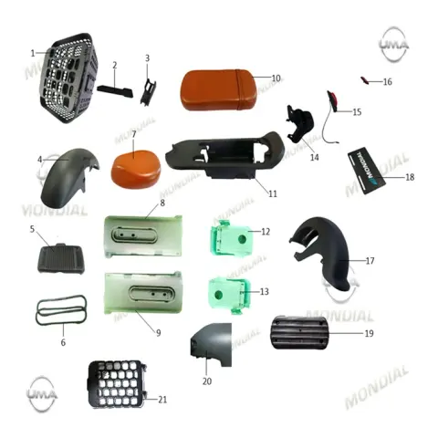Mondial Bomber Arka Sele Komple (Gri)