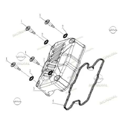 Mondial 400 RX3S Evo Külbütör Kapak Contası