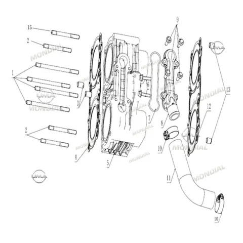 Mondial 400 RX3S Evo Silindir Alt Conta