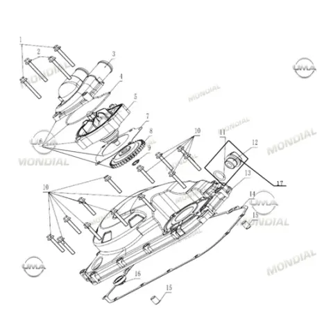 Mondial 400 RX3S Evo Yağ Seviye Çubuğu