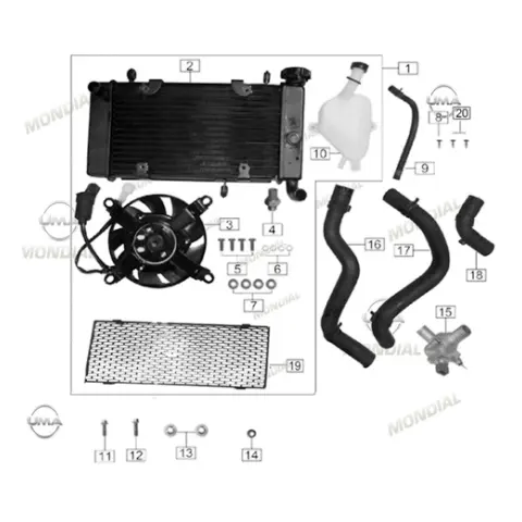 Mondial 400 RX3S Evo Termostat