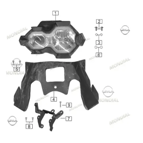 Mondial 400 RX3S Evo Ön Siperlik Braketi