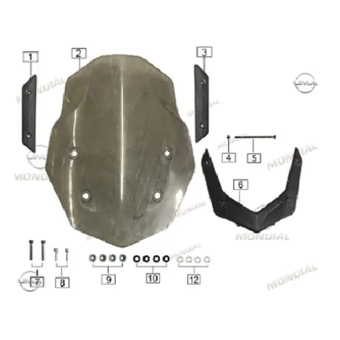 Mondial 400 RX3S Evo Ön Siperlik Montaj Braketi