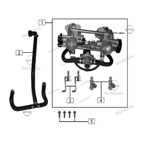 Mondial 400 RX3S Evo Enjektor Braketi