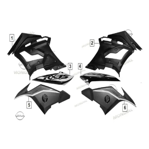 Mondial 400 RX3S Evo Benzin Deposu Sol Ön Kapak