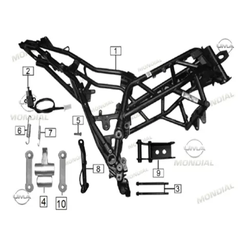 Mondial 400 RX3S Evo Motor Bağlantı Braketi Ön