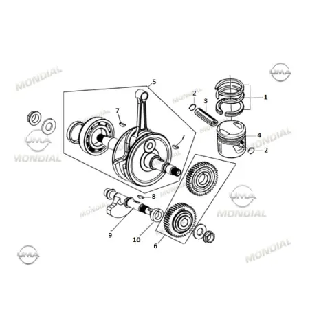 Mondial RX1 Piston