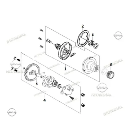 Mondial RX1 Rotor Kapak Contası
