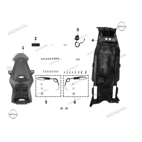 Mondial RX1 Sol Arka Sinyal Komple