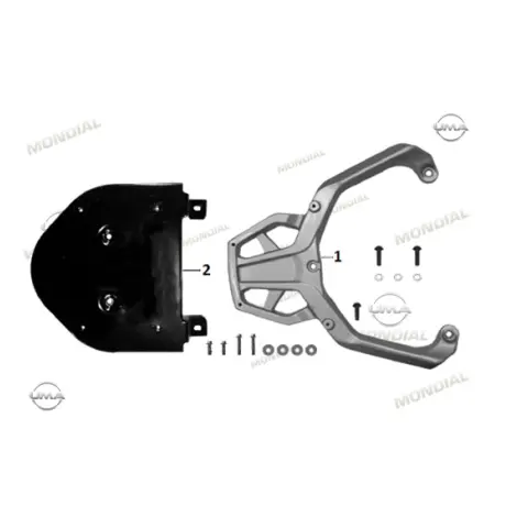 Mondial RX1 Arka Canta Bağlantı Braketi (Siyah)