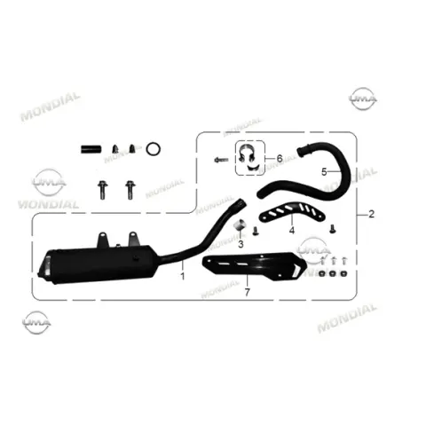 Mondial RX3I Evo 250 Egzoz