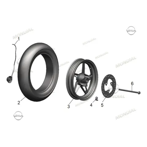 Mondial 100 Loyal Dış Lastik (120/70-12) (Tubeless) – 3. fotoğraf