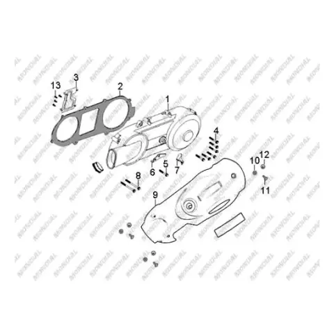 Mondial 100 NT Turkuaz Motor Sol Kapak Muhafaza (Siyah) – 2. fotoğraf