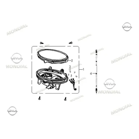 Mondial 100 RT (2011) Gösterge Paneli Camı – 3. fotoğraf