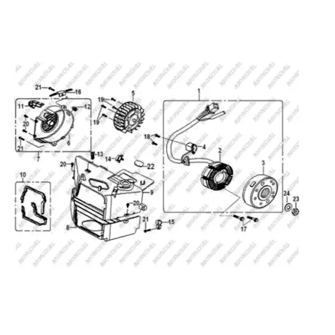 Mondial 100 URT Alternator Komple – 3. fotoğraf