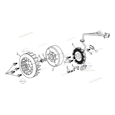 Mondial 125 Elegante İ Stator