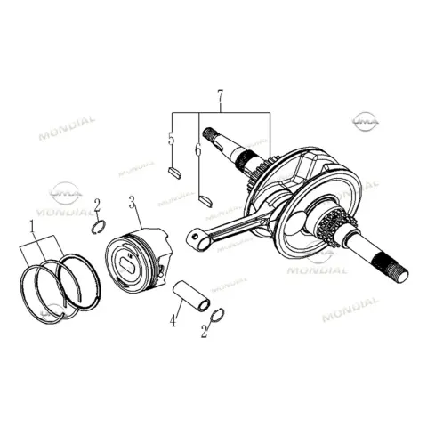 Mondial 125 Elegante İ Piston