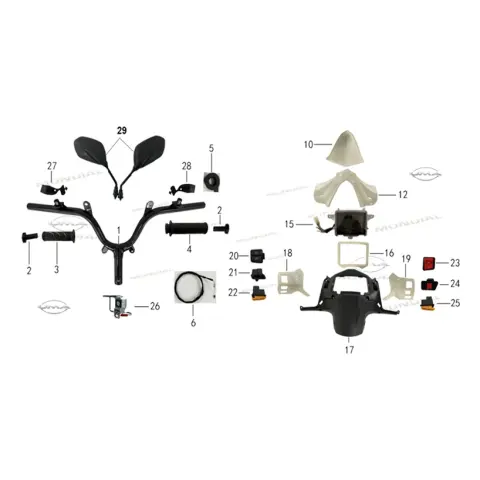 Mondial 125 Elegante İ Ayna Takımı