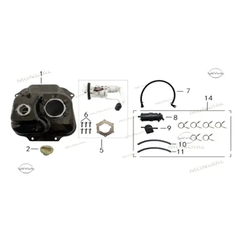 Mondial 125 Elegante İ Benzin Deposu