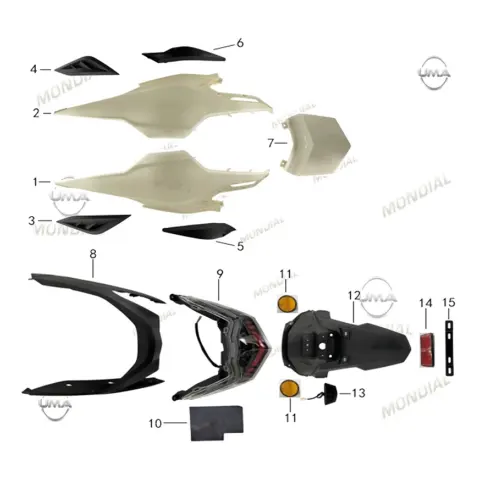 Mondial 125 Elegante İ Ön Panel Sol Dekor Kapak