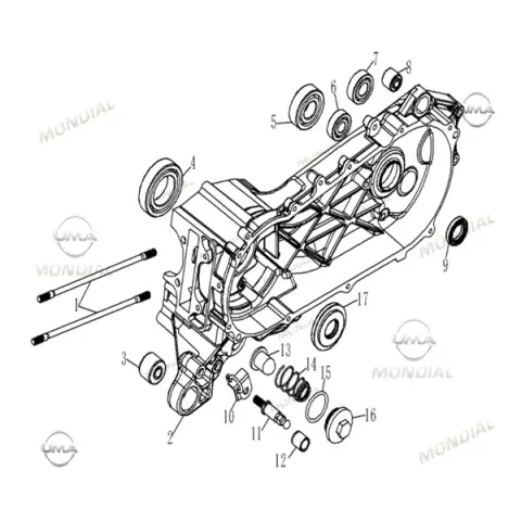 Mondial 125 Exon Rulman 6007-RS
