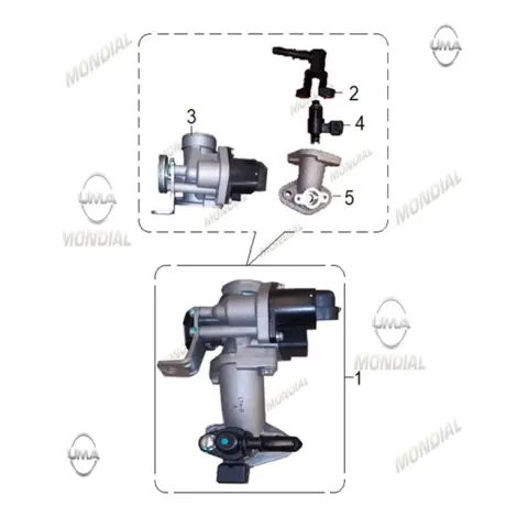 Mondial 125 Exon Kelebek Valf Govd&Emme Manifold&Enjektor