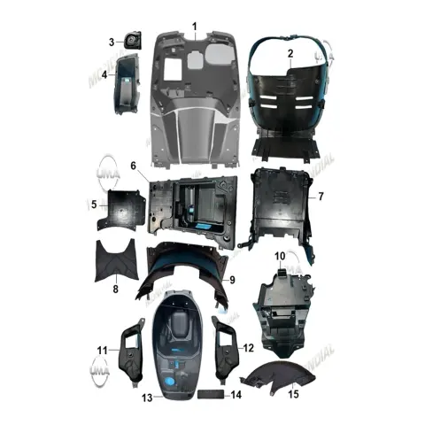 Mondial 125 Exon Arka Çamurluk