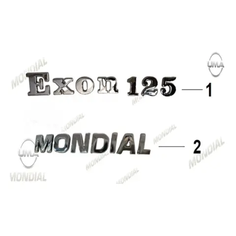 Mondial 125 Exon Etiket Seti (Exon 125)
