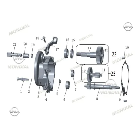 Mondial 125 Fuzion (E5+) Varyator Mili