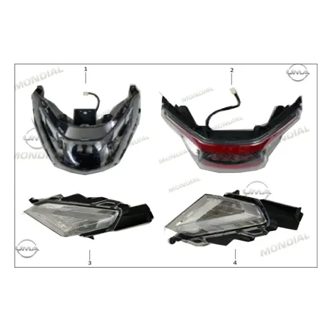 Mondial 125 Fuzion (E5+) Arka Stop Komple