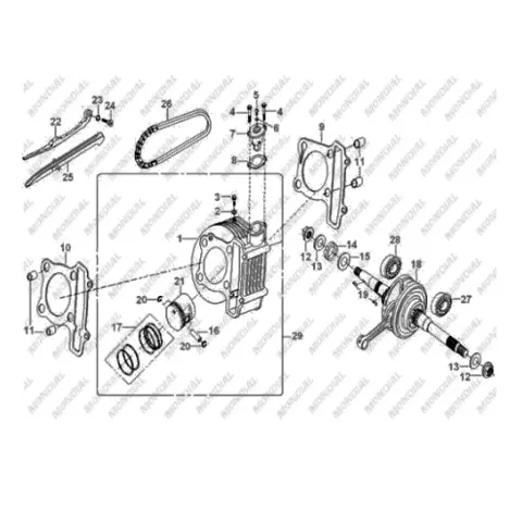 Mondial 125 KV Silindir (125CC)