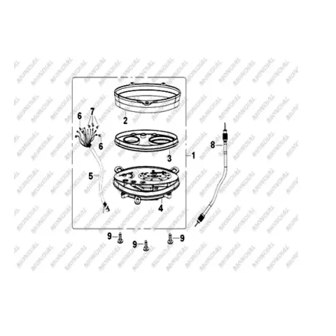 Mondial 125 KV Gösterge Paneli Camı