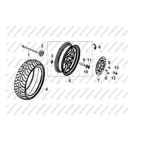 Mondial 125 KV Rulman 6301-RS – 3. fotoğraf