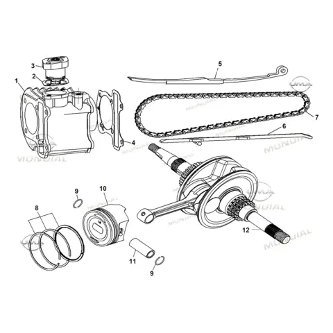 Mondial 125 Lavinia Piston Pimi – 3. fotoğraf