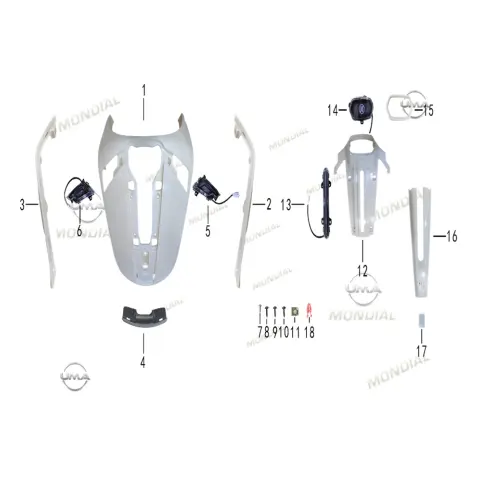 Mondial 125 Lungo (E5+) Far Muhafaza Klipsi