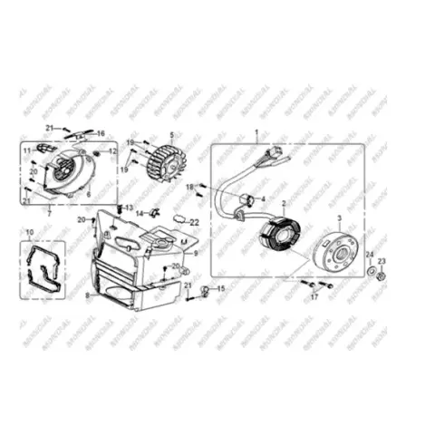 Mondial 125 MT Alternator Komple – 2. fotoğraf