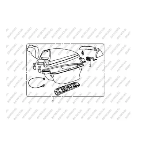 Mondial 125 MT Arka Canta (Turkuaz)