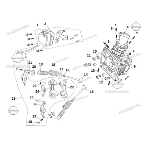 Mondial 125 Mash İ Emme Manifoldu