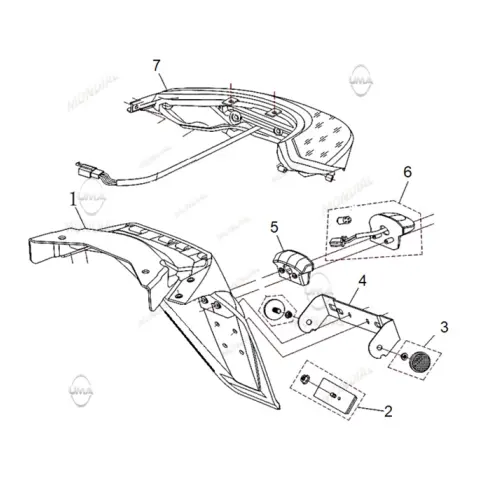 Mondial 125 Prostreet Plaka Tutucu Braket