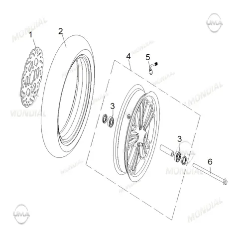 Mondial 125 Ressivo İ Dış Lastik (110/70-13) (Tubeless)